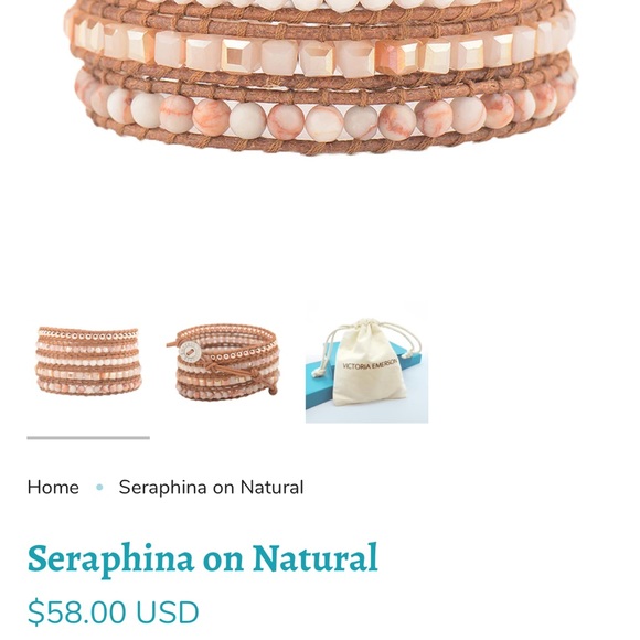Victoria Emerson Bracelet Wrap Seraphina on Natural - Picture 4 of 6